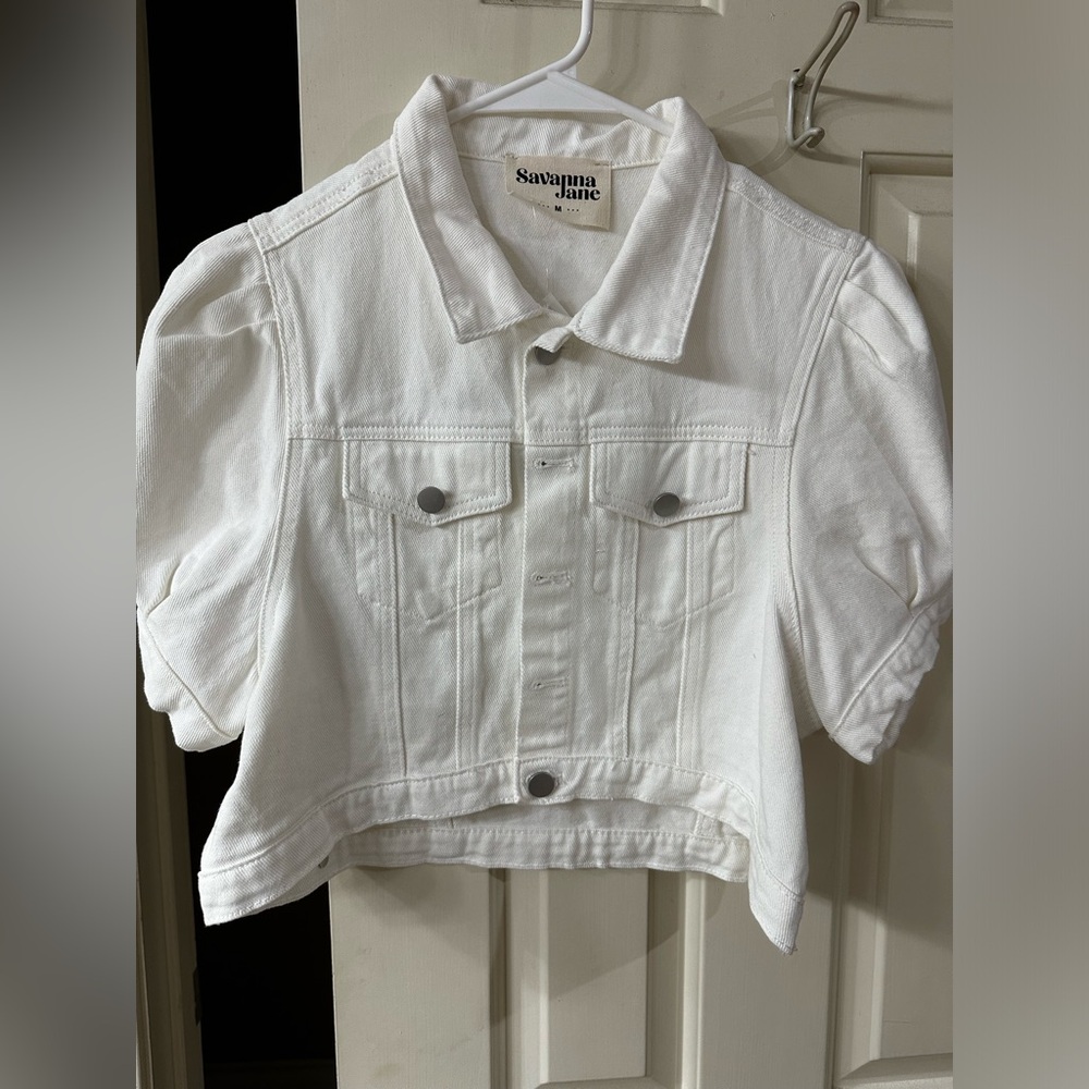 Savanna Jane cropped denim top